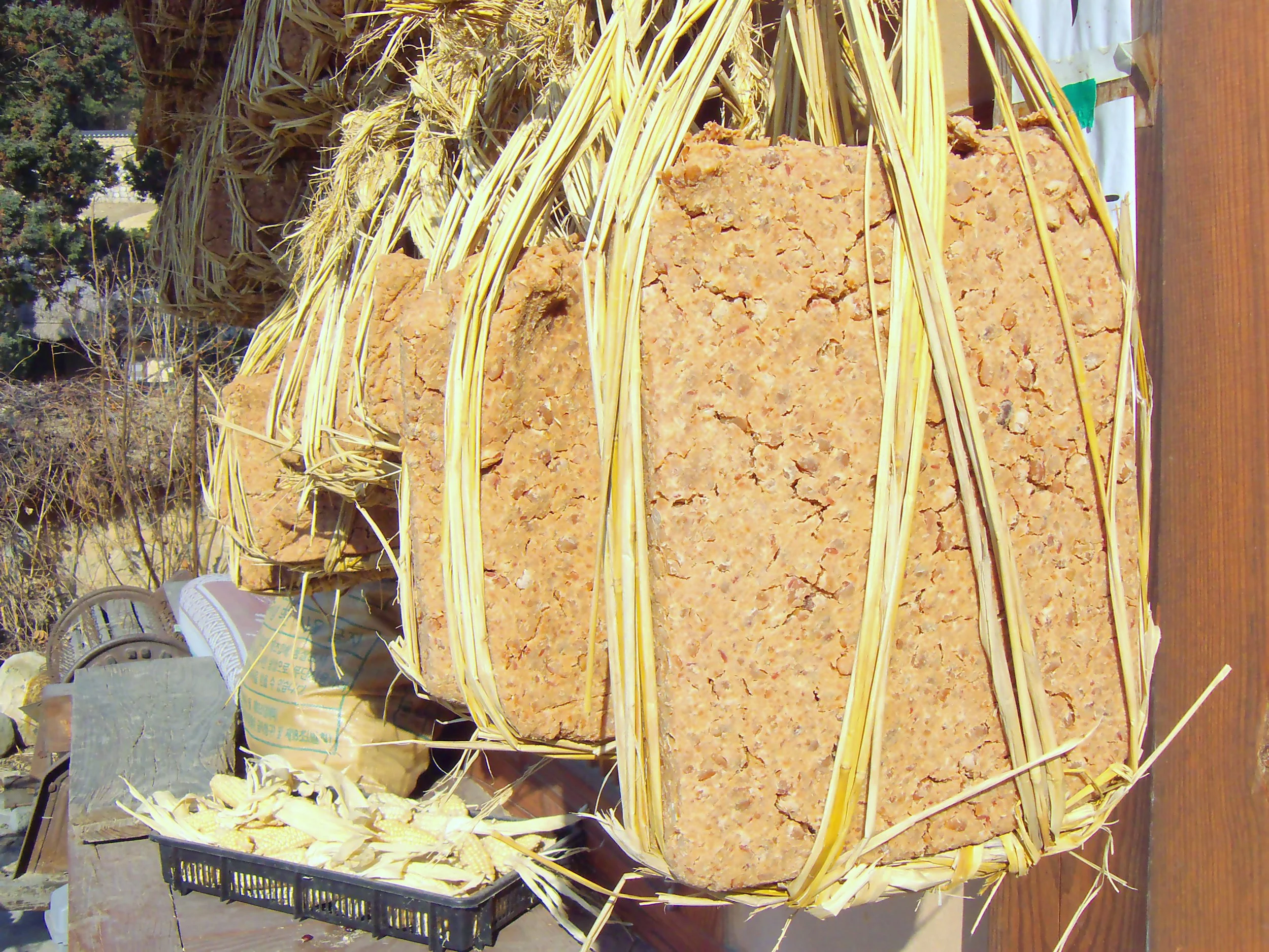 Meju (fermented soybeans) is the key ingredient in making soy sauce