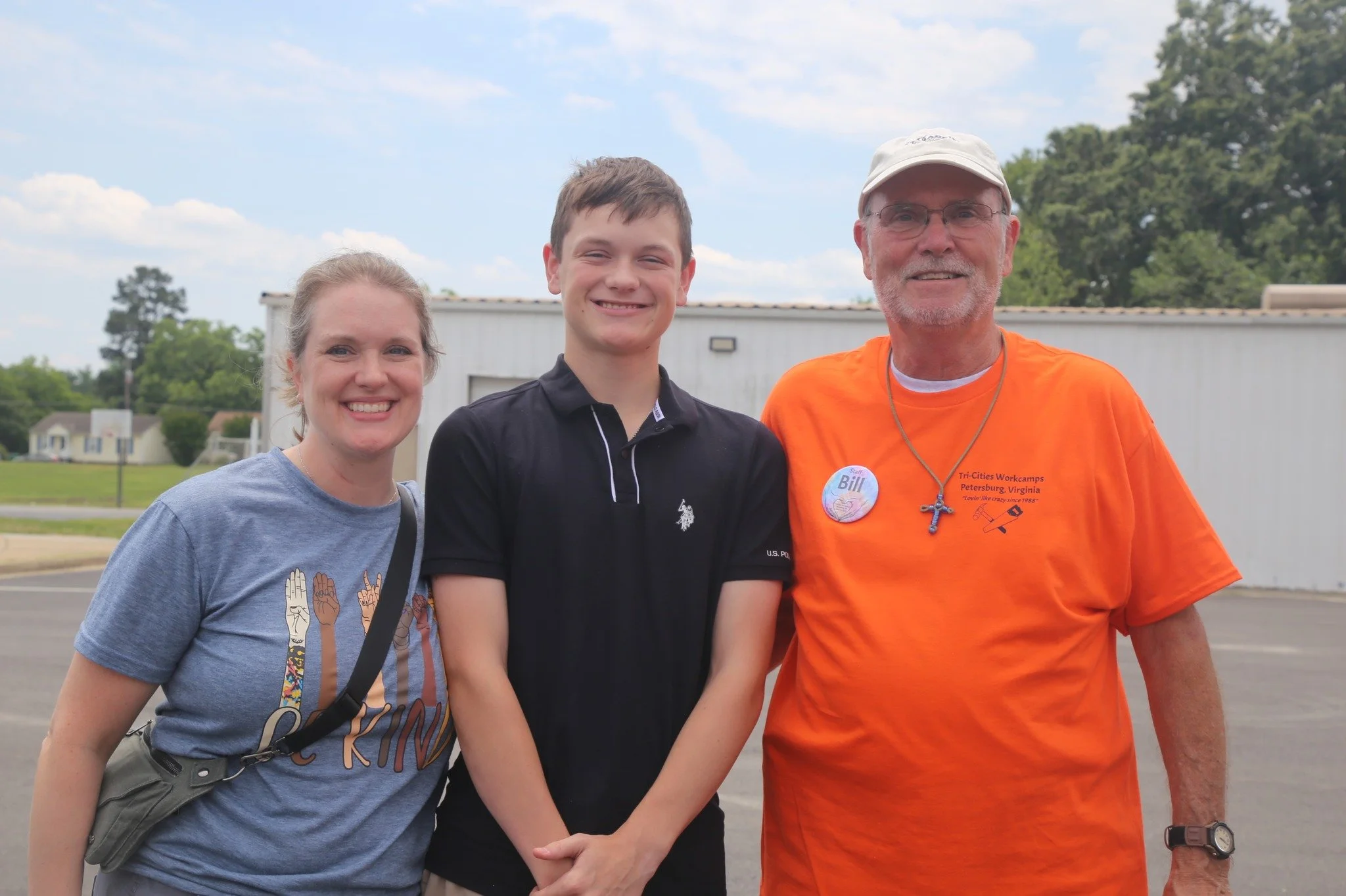 What's better than doing Workcamp? Doing Workcamp with your FAMILY!

Three generations all at Workcamp 2026! Staffer Bill, his daughter Mary, and her son William all spending a week together and doing God's work! 

 #LetItBeginWithMe #WC26 #TCW #Peac