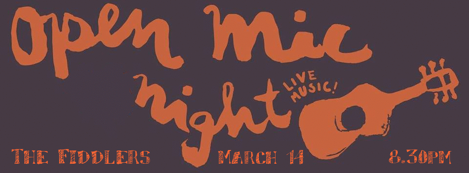 Our stage is yours! Musicians to sign up by 8.30pm