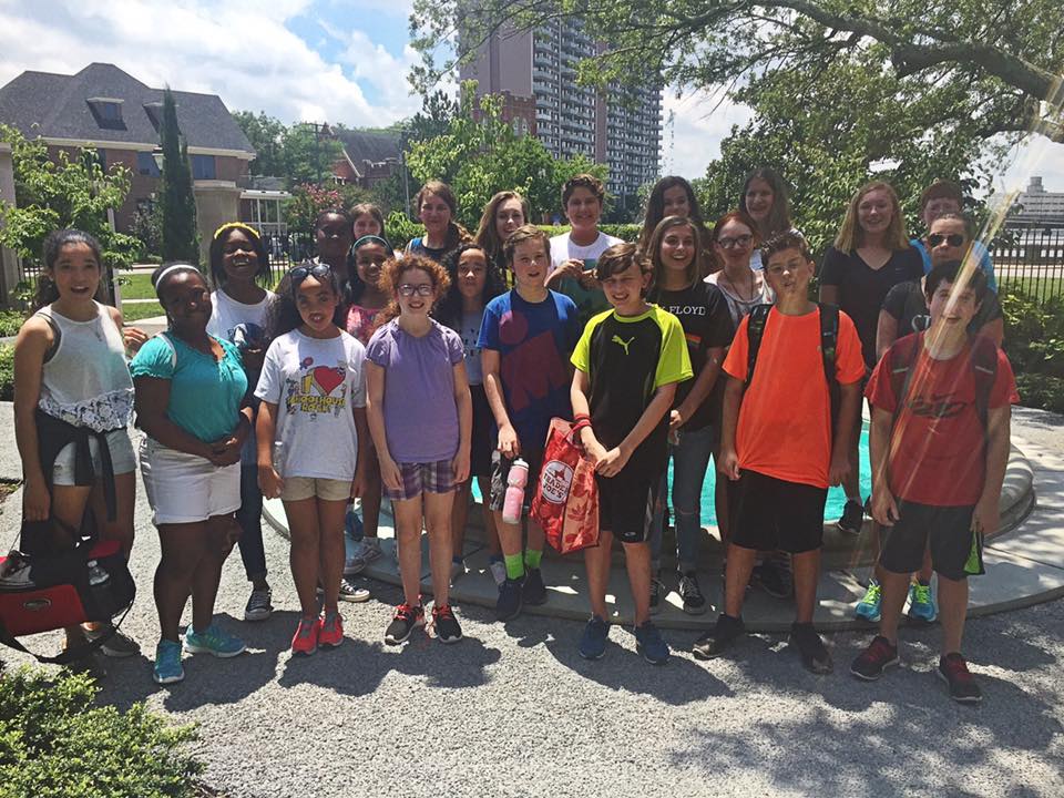 The entire group on a field trip to the Chrysler Museum.