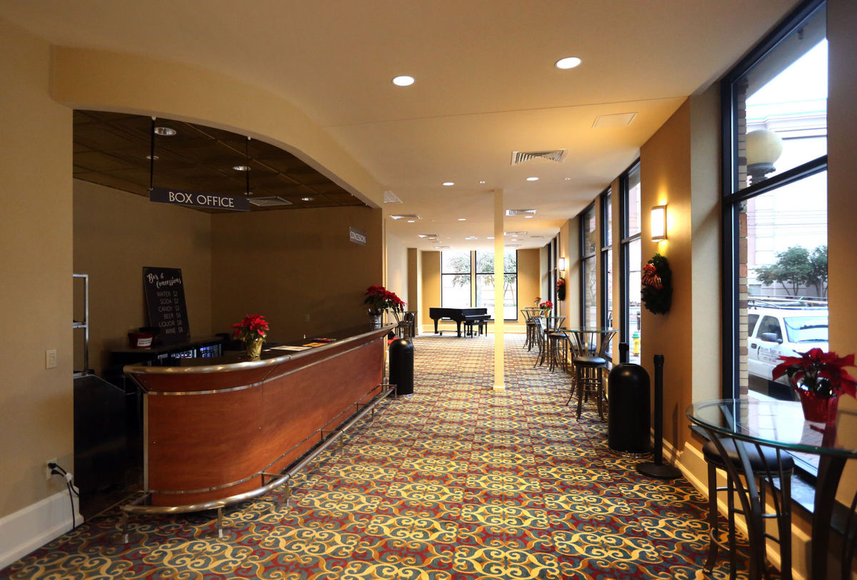 The newly remodeled Tazewell Lounge in the Wells Theatre in Norfolk, photographed Thursday, January 6, 2017, by Steve Earley. 