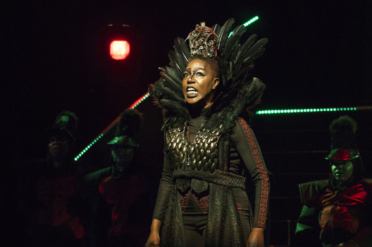 Laiona Michelle plays Evillene in "The Wiz" (photo by Crystal Tuxhorn)