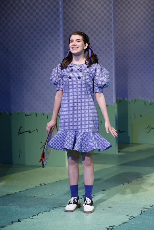 Costume design for You're a Good Man, Charlie Brown , written by Clark Gesner. Mavis Simpson-Ernst as Lucy. Photo Courtesy of Grier Coleman
