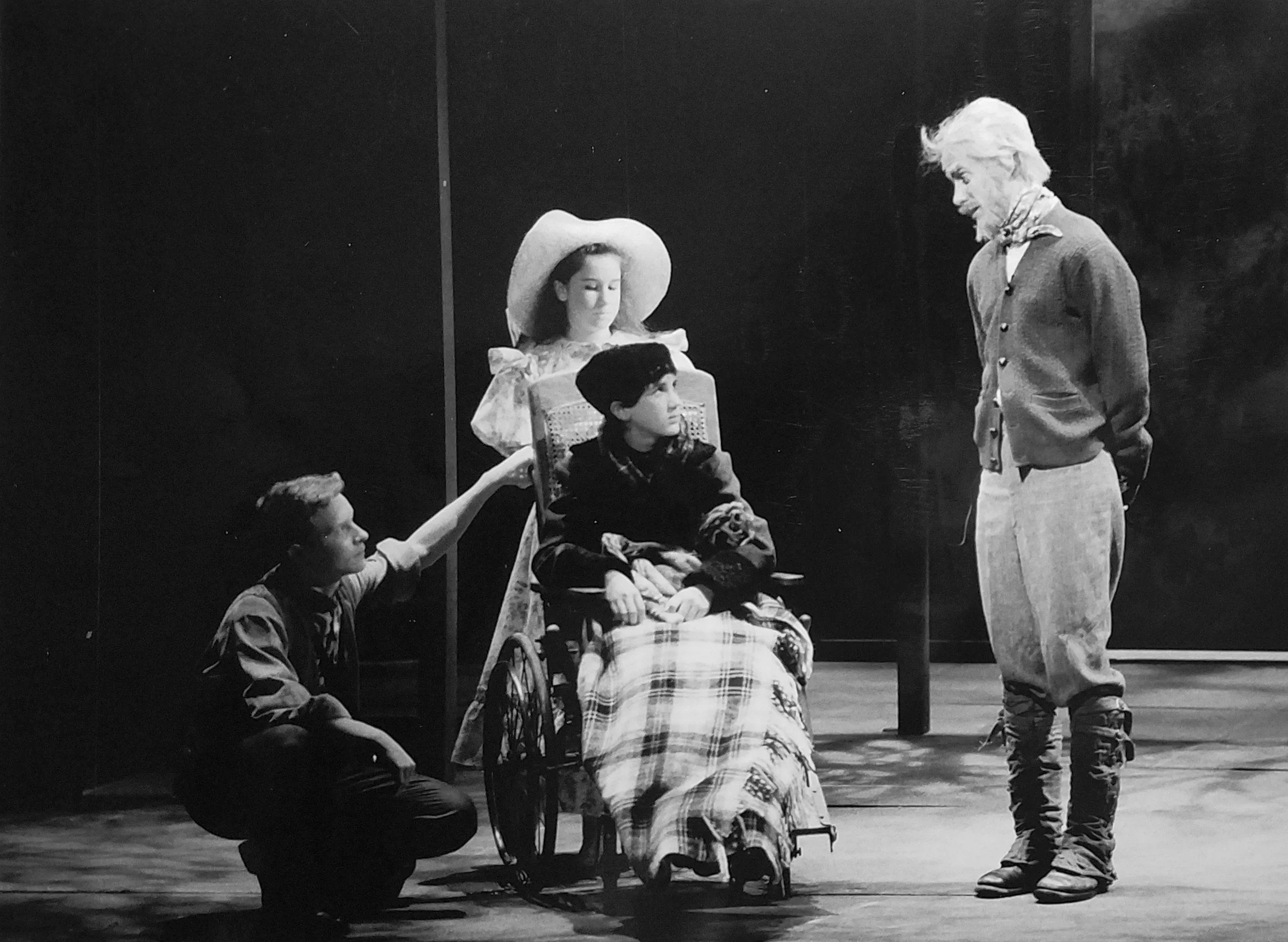 Wade Raley, Stacey Mosely, Jedidiah Cohen, and William Youmans in VSC’s 1989 The Secret Garden .
