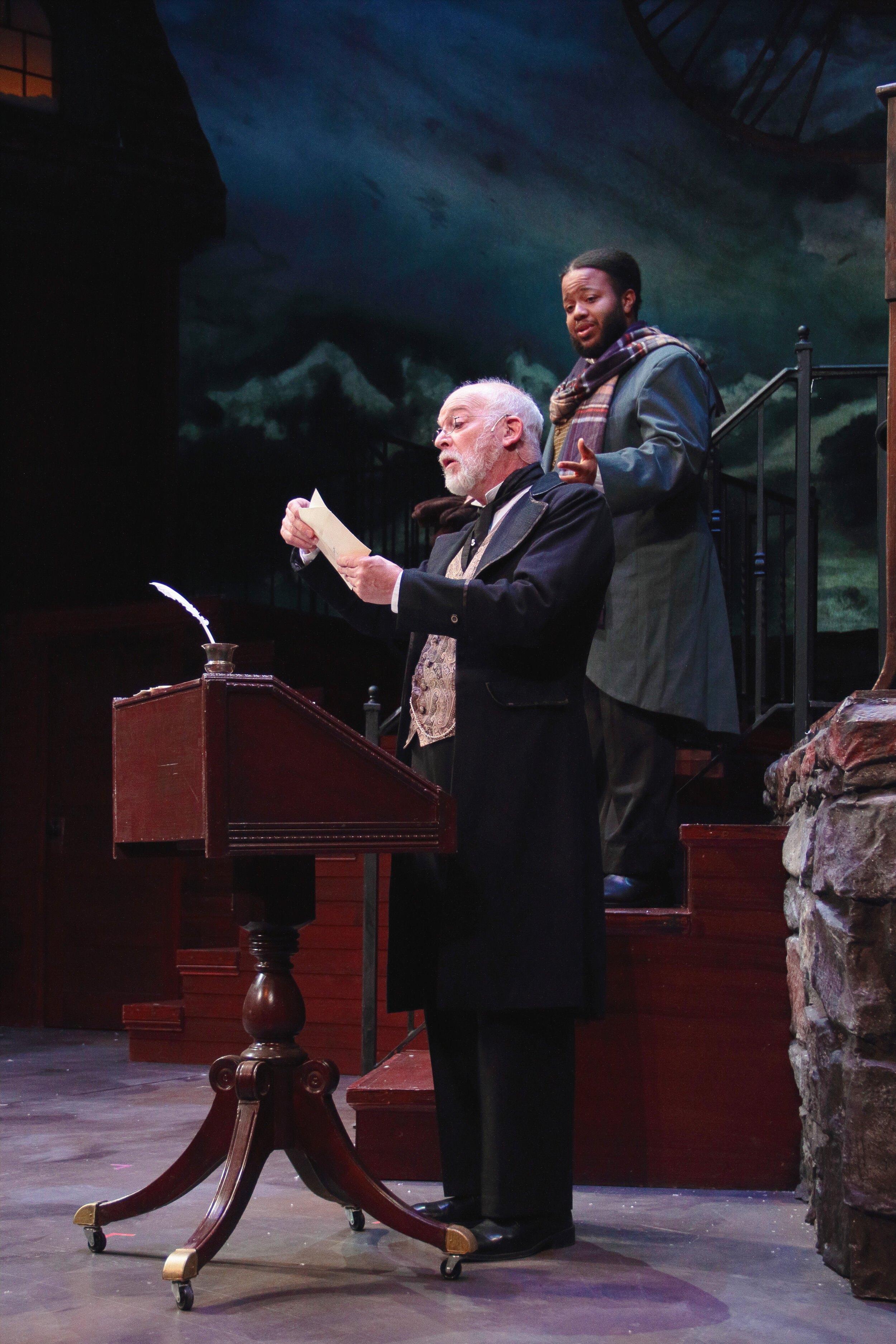 Steven Minow and Teddy Holmes in A CHRISTMAS CAROL at Virginia Stage Company 2019. Photo by Samuel W. Flint_____EDIT.jpg