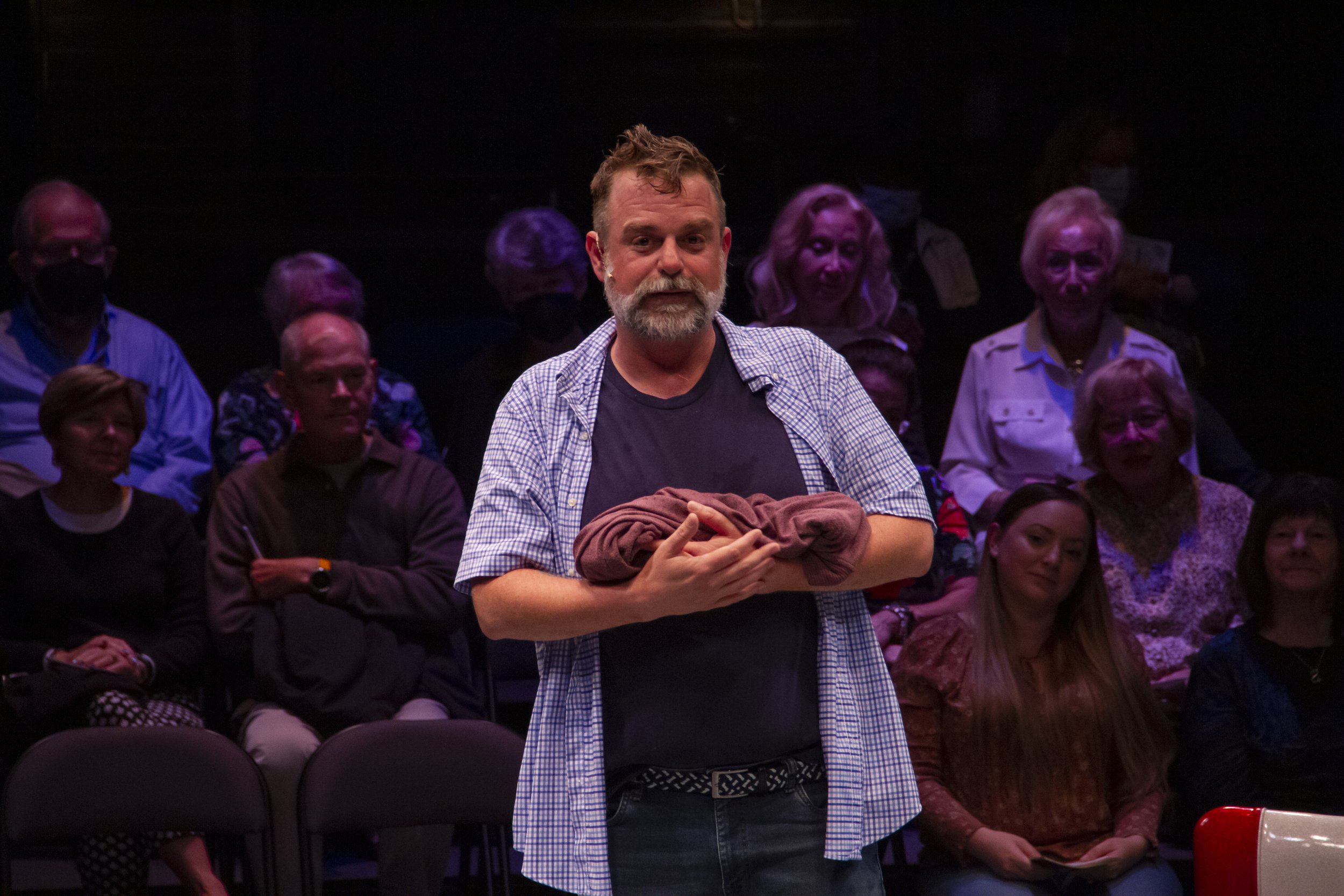 Jeffrey Meanza in VSC's Every Brilliant Thing, Spring 2022 production (Copy)