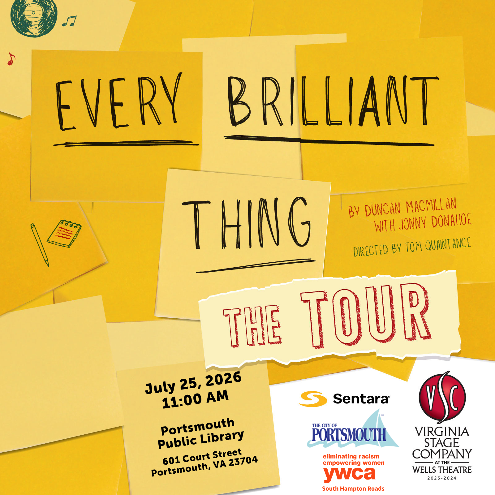 FREE SHOW: Every Brilliant Thing at the portsmouth library