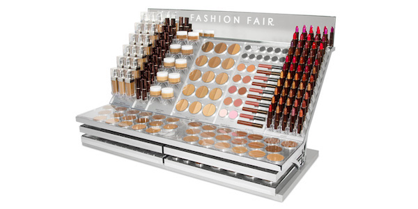 The breadth of Fashion Fair's shade range has been the driving force behind the brand's continued success on the runway and off, and is shown off by the design of their counter tester.