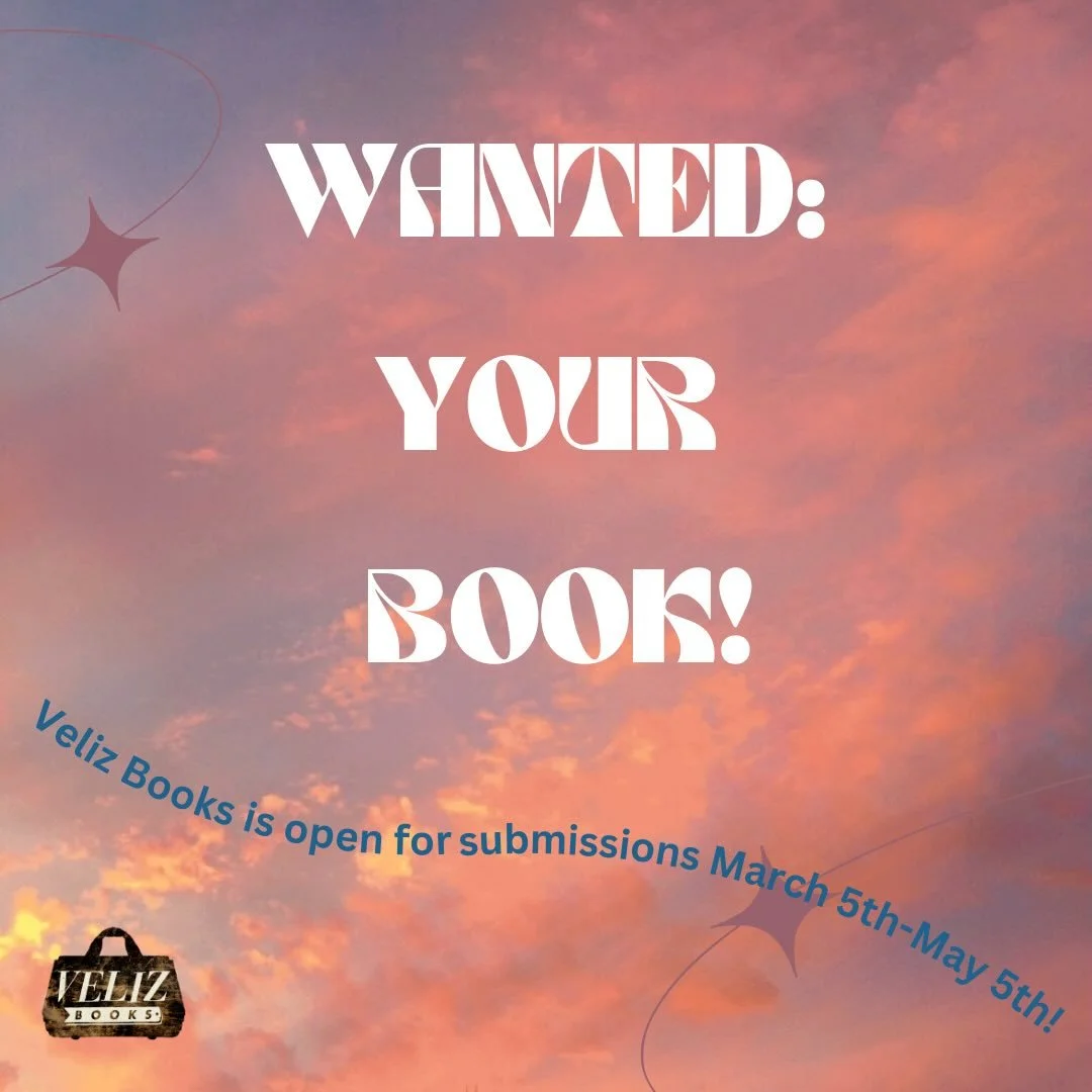 Veliz Books is open for submissions until May 5th! We accept poetry, fiction, creative nonfiction, and translation manuscripts. Please visit velizbooks.com for more details, or click the link in our bio. We can&rsquo;t wait to read your manuscripts! 