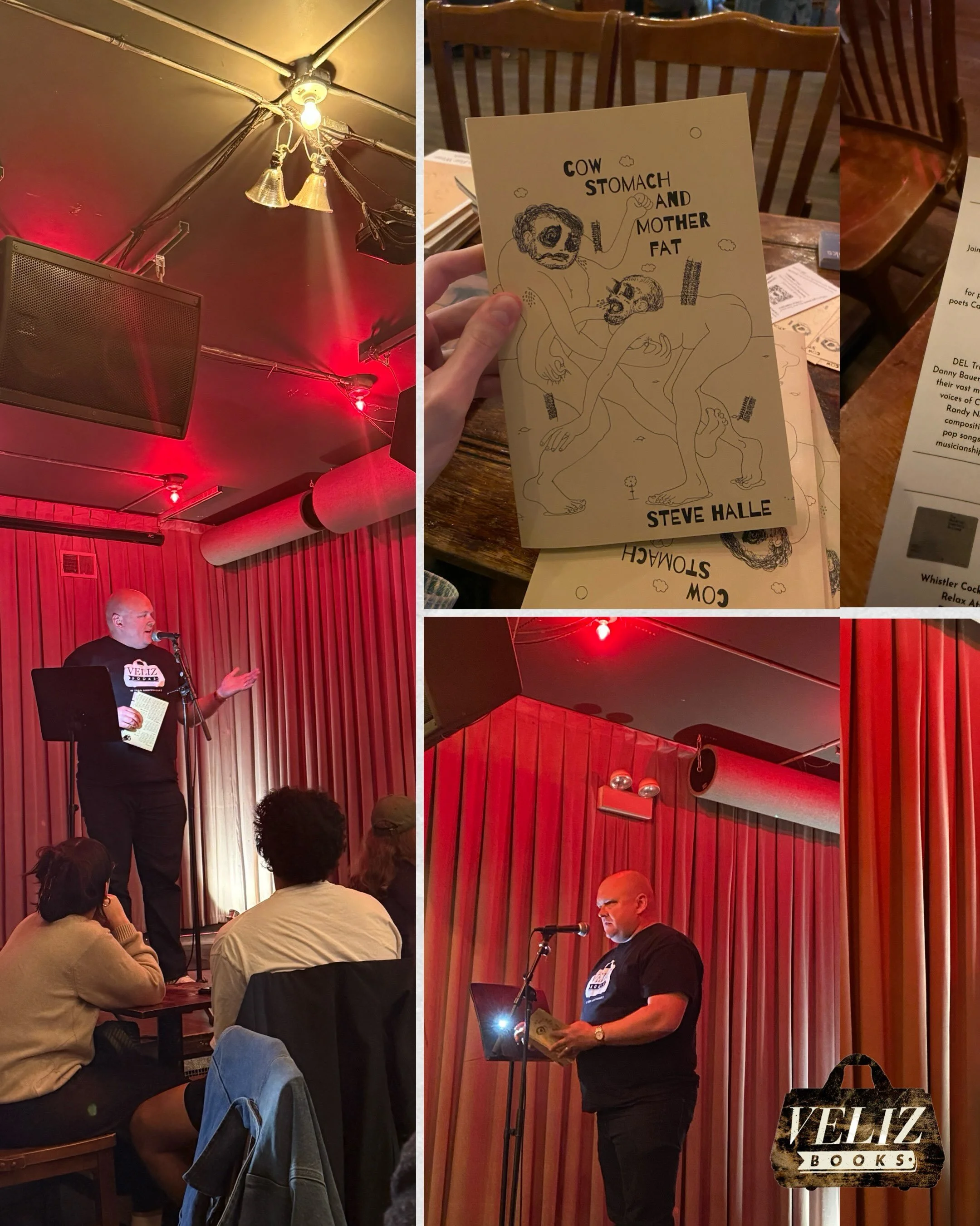 Thank you Chicago for coming out to celebrate Steve Halle&rsquo;s new poetry collection COW STOMACH AND MOTHER FAT. We had a great time at the @whistlerchicago and hope to see you again soon! And thank you to Carrie Olivia Adams, Paul Martinez Pompa,
