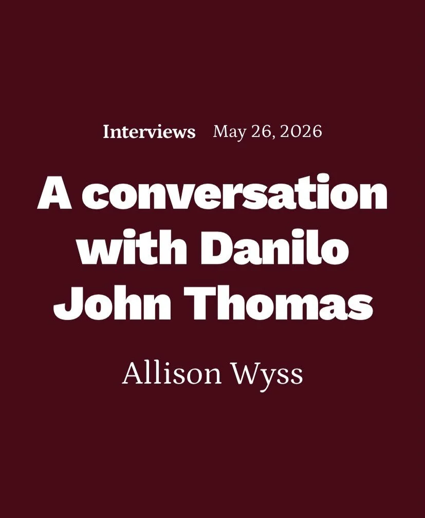 Thanks to @wyssallison for a fantastic interview with @danilo.j.thomas about his new book ORE VEIN. And thank you to Necessary Fiction for publishing this conversation! We love when two Veliz Books authors get together and talk about books! Read the 
