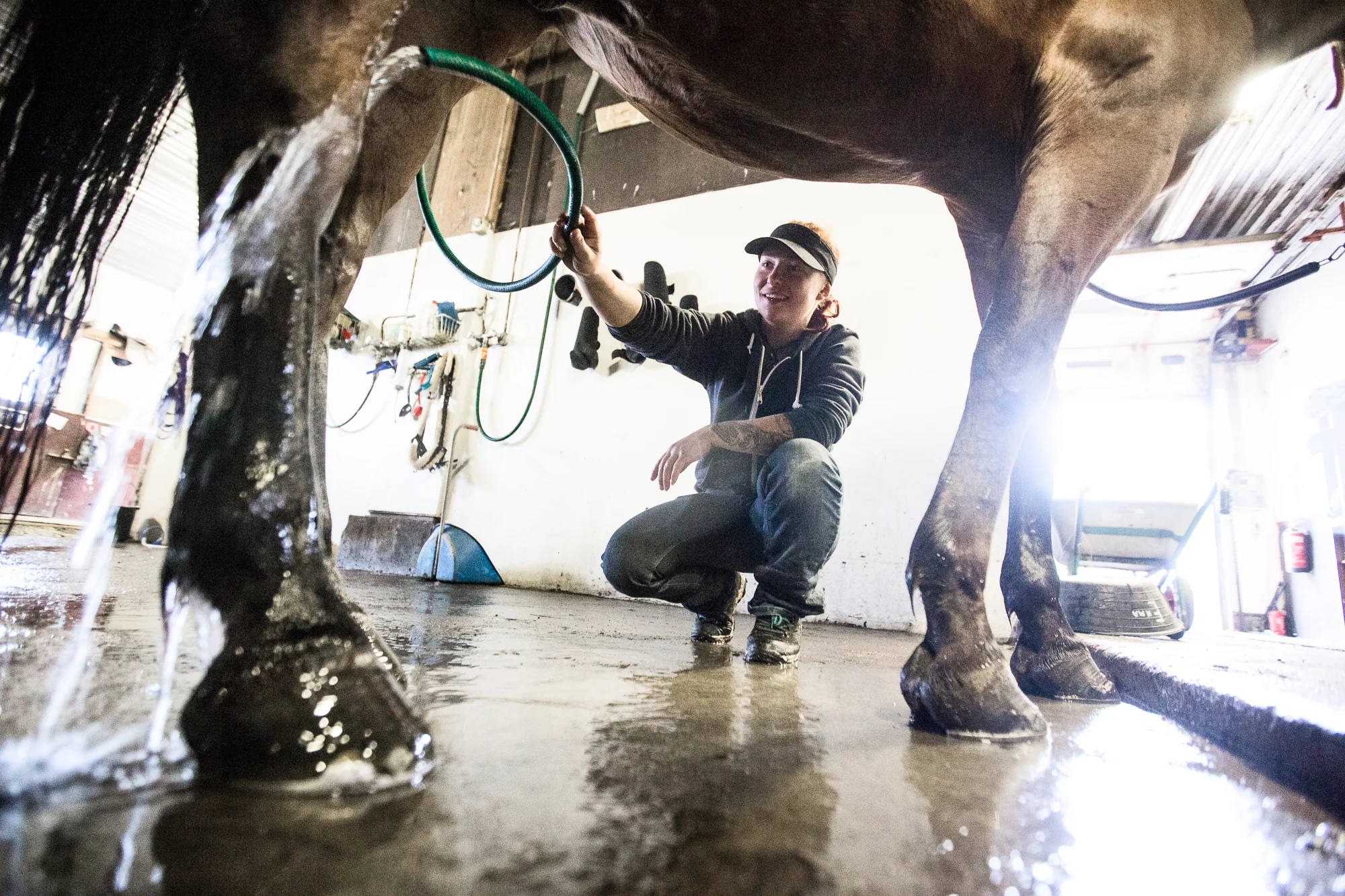  Horse caretaker Kaisa Mouhu.&nbsp;  © Maaseudun Tulevaisuus 