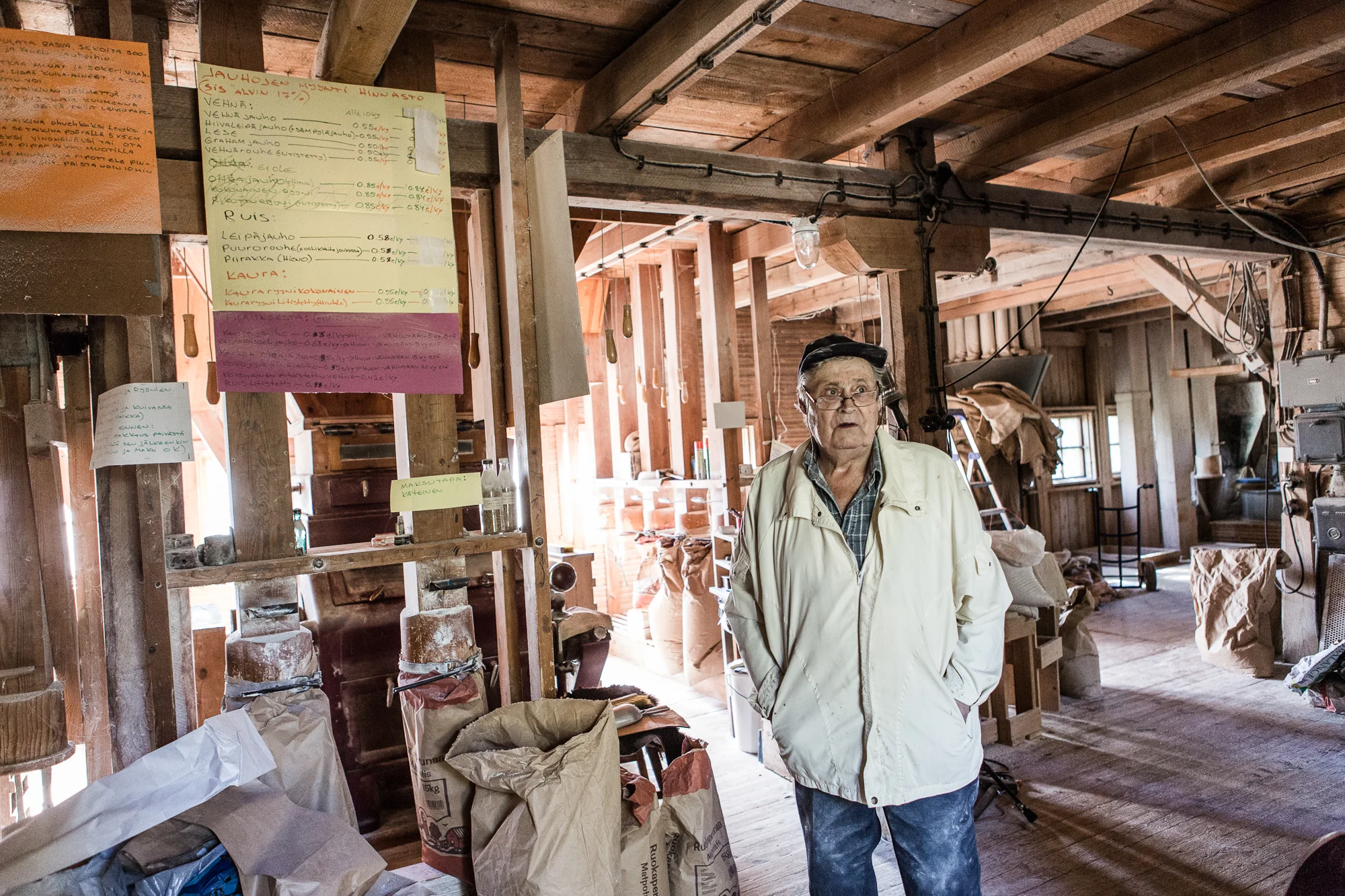  Veli-Jussi Tamminiemi 88 years. Eldest miller in Finland.&nbsp;  © Maaseudun Tulevaisuus 
