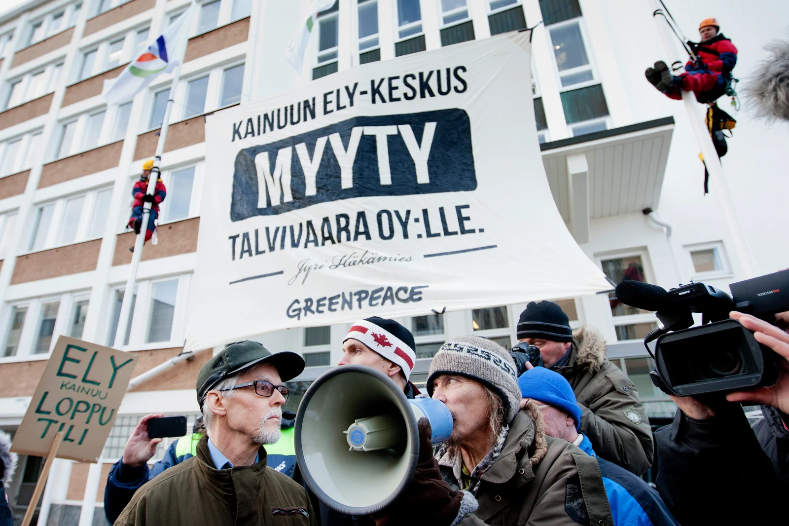 Demonstration against Talvivaara nickel mine in Kajaani. © Kainuun Sanomat