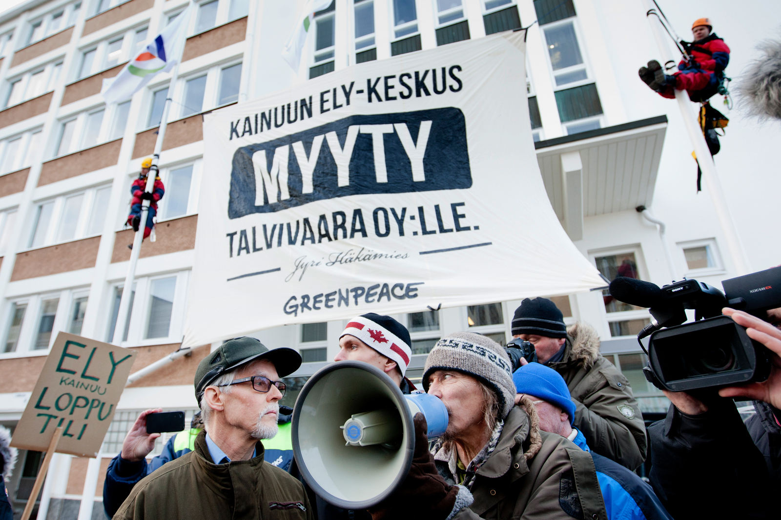 Demonstration against Talvivaara nickel mine in Kajaani. © Kainuun Sanomat