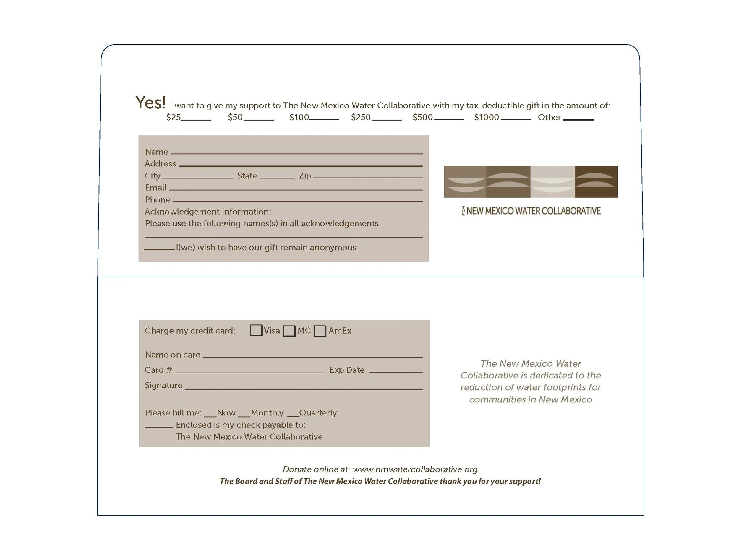 Donations Mailer