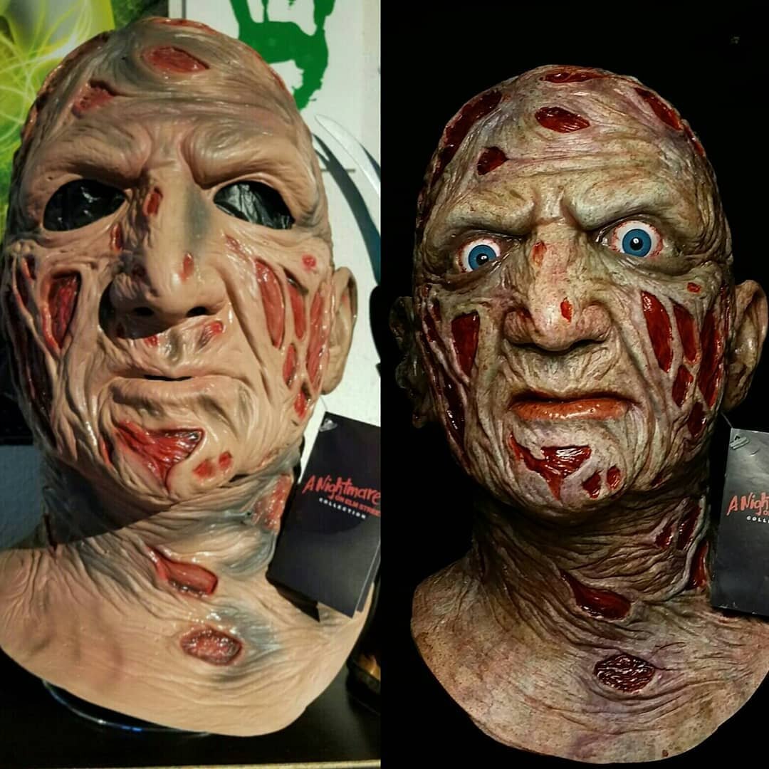 Did a really fun rehaul on a @trick_or_treat_studios Freddy mask! This was a blast to paint! 😄

#fx #specialfx #specialeffects #airbrush #airbrushing #airbrushart #art #cosplay #freddykrueger #freddy #halloweenmasks #halloweenprops #horrorfan #horro