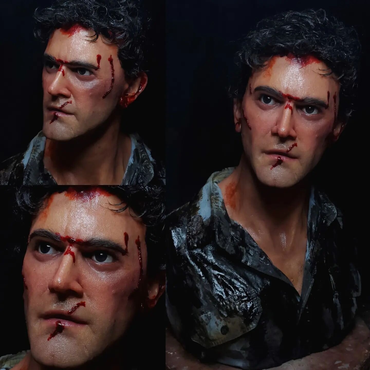 Finally finished this Ash bust from Evil Dead 2! This has been a dream project for years so I'm happy to finally finish this one! I ❤️ The Evil Dead! 

#fx #specialfx #sculpture #sculpt #ash #ashleywilliams #brucecampbell #evildead #evildead2 #armyof