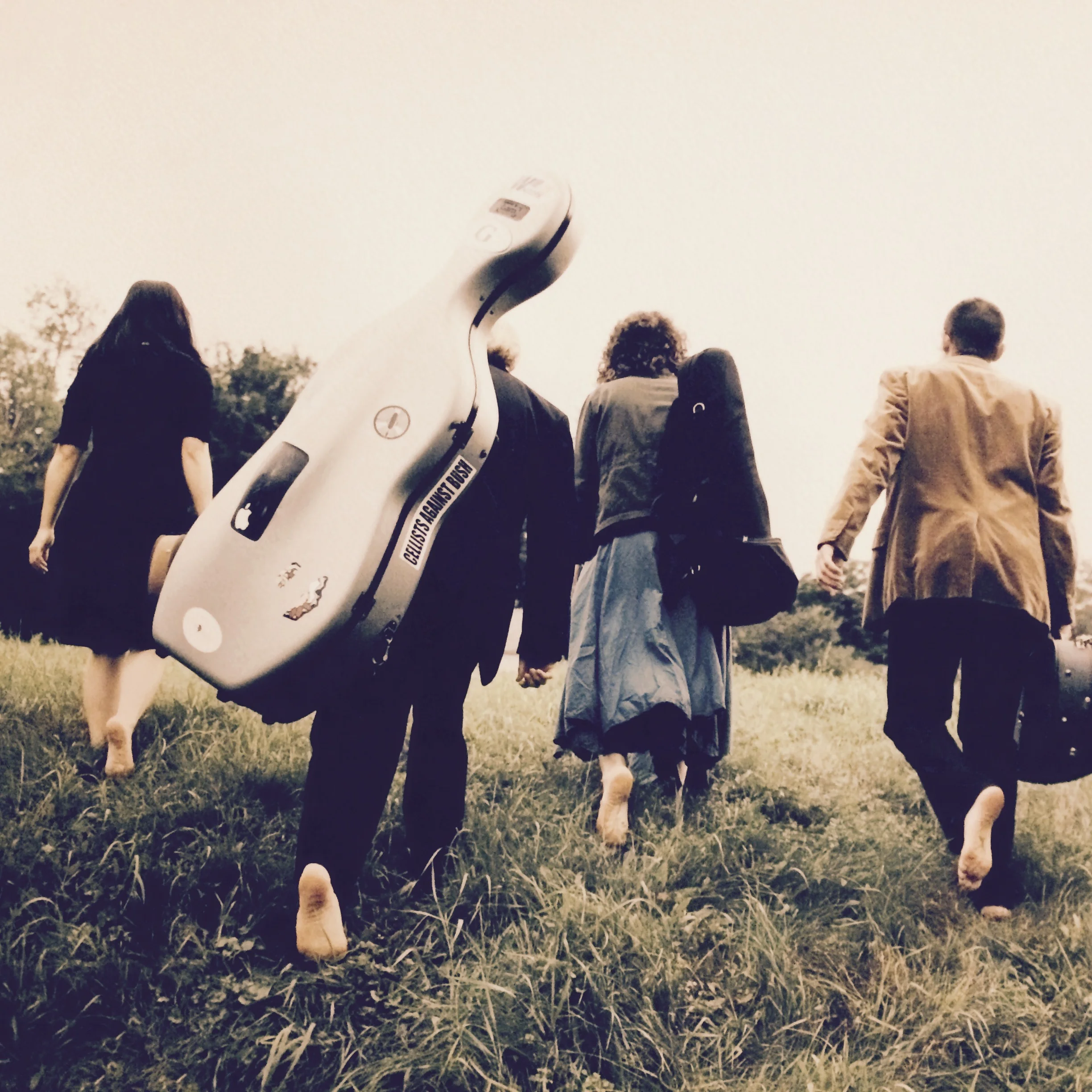 Photo of the Chiara Quartet at Greenwood Music Camp by Liz LInder, 2010