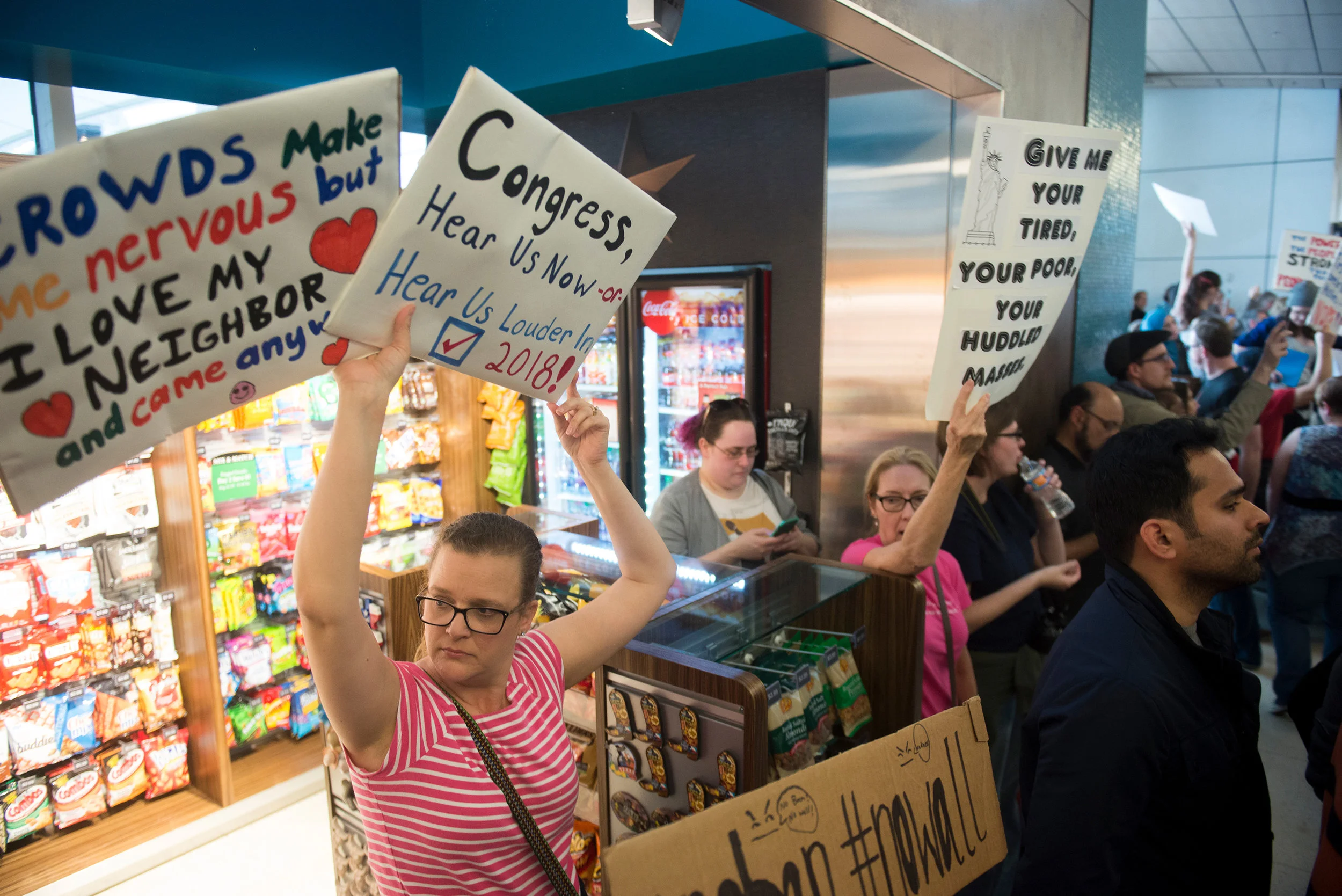 DFW International Detainee Protest