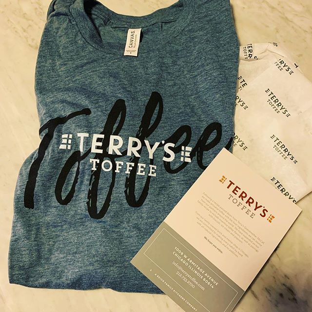 The sweetest clients! Check out terrystoffee.com for a peek at their recent rebrand. Don&rsquo;t forget to try the toffee.  #terrystoffee #rebrand #logodesign