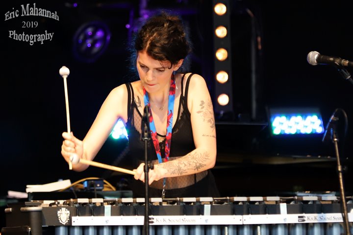  Performing with her group at Montreal Jazz Fest, 2019.  Photo by Eric Mahanah. 