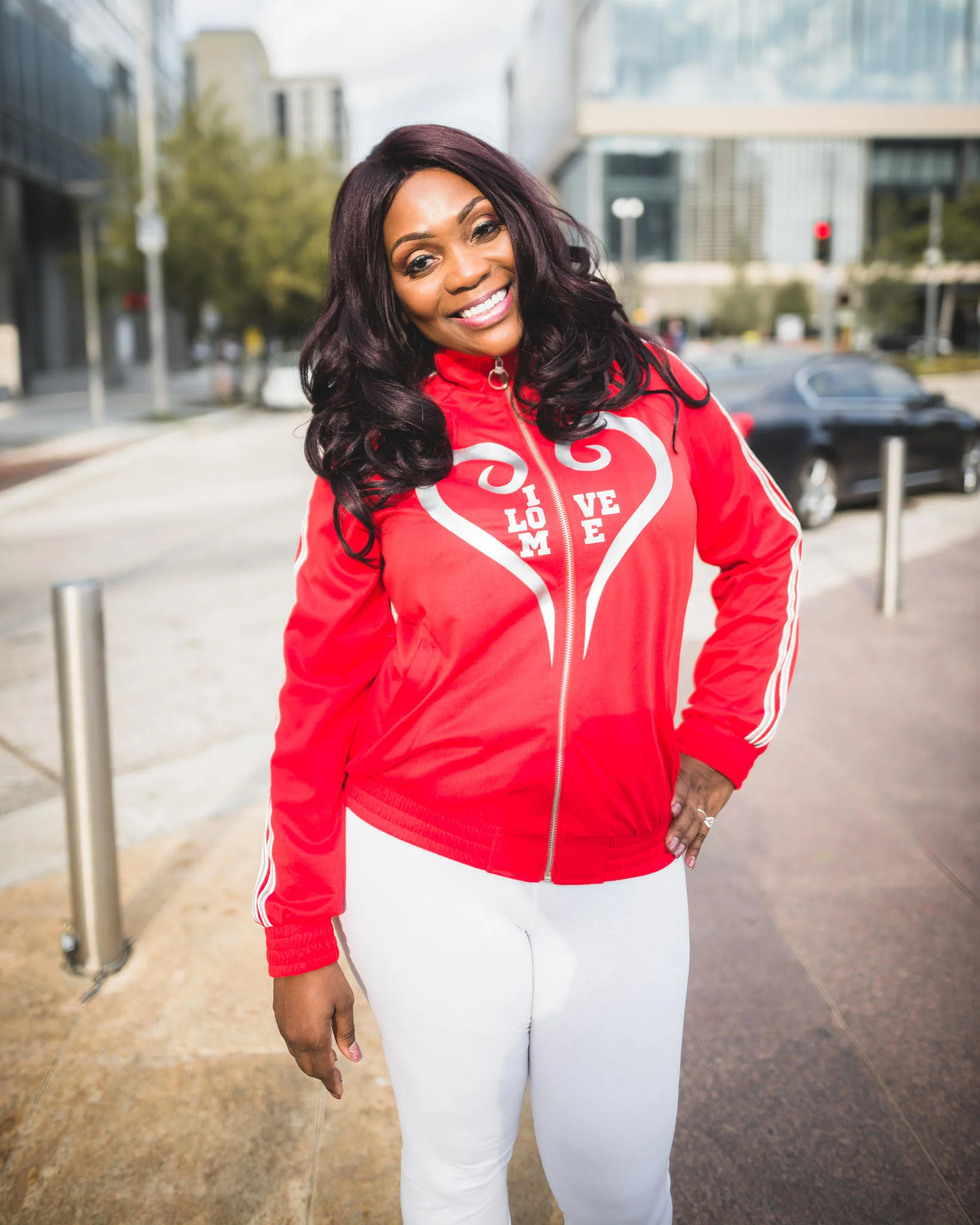 "I Love Me" Zip Up Jacket