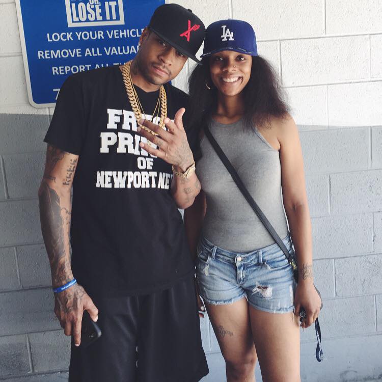 Tiora "Teekie" Hackley and Basketball Hall of Famer, Allen Iverson