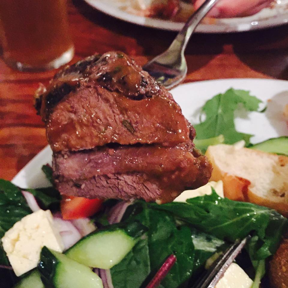 Very tender lamb rump!