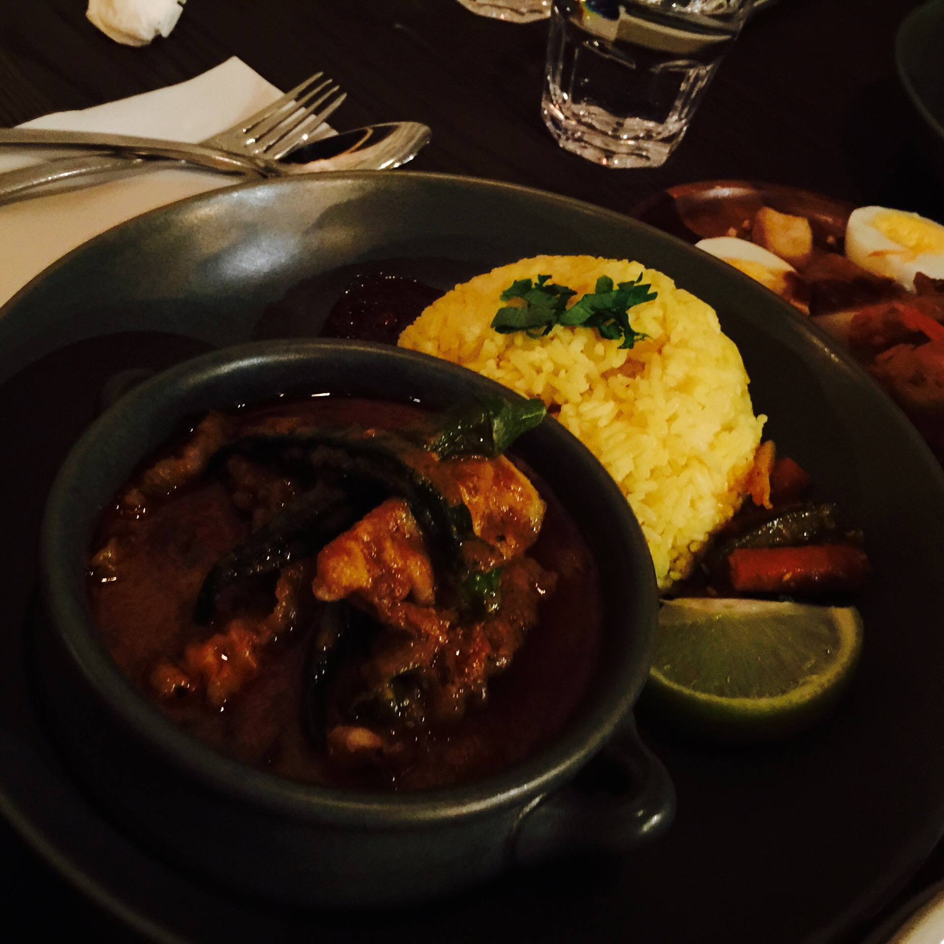 Curry assam fish at Nasi Lemak Korner