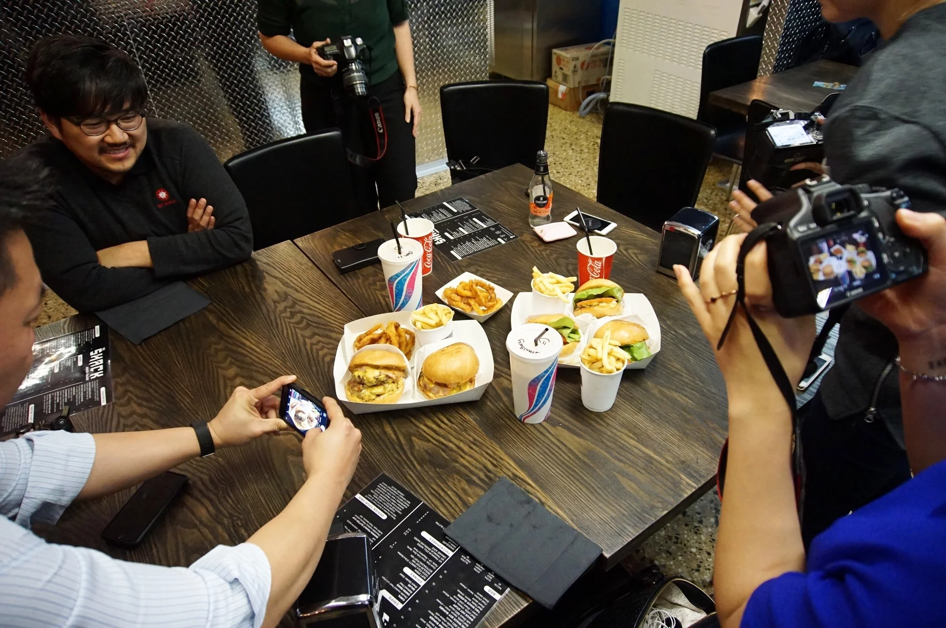 Hubby was just waiting for everyone to finish taking some photos :-D