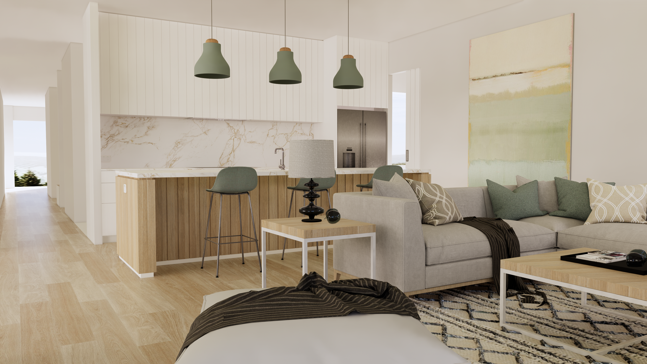 Kitchen Green pendants.png