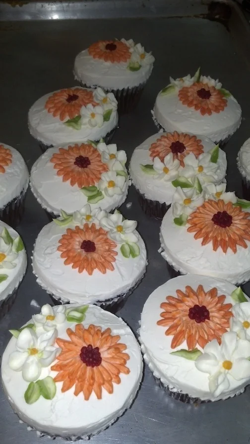 Vanilla Buttercream with Flowers