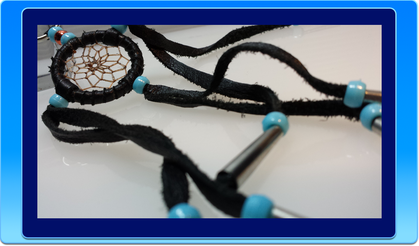 Navajo Dreamcatcher: Deer Skin and Sinew