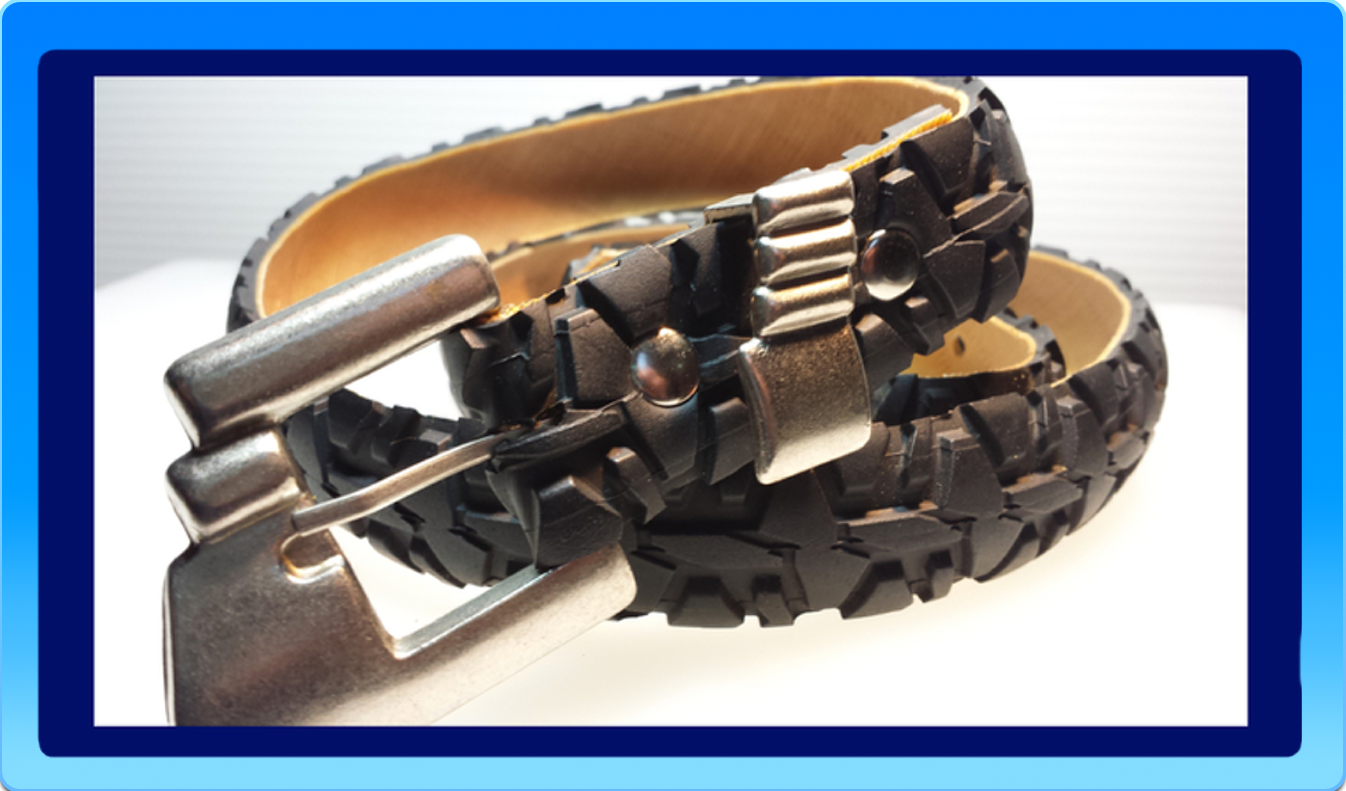 Belt Made Of Recycled Inner Tube