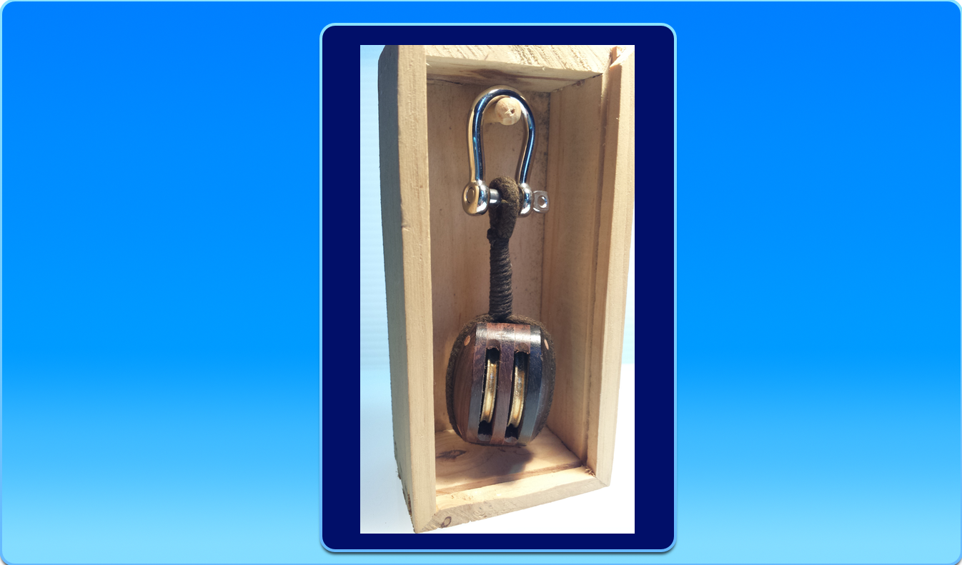 Wood and Brass Pulley
