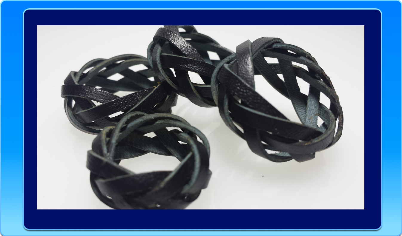Leather Rings Set