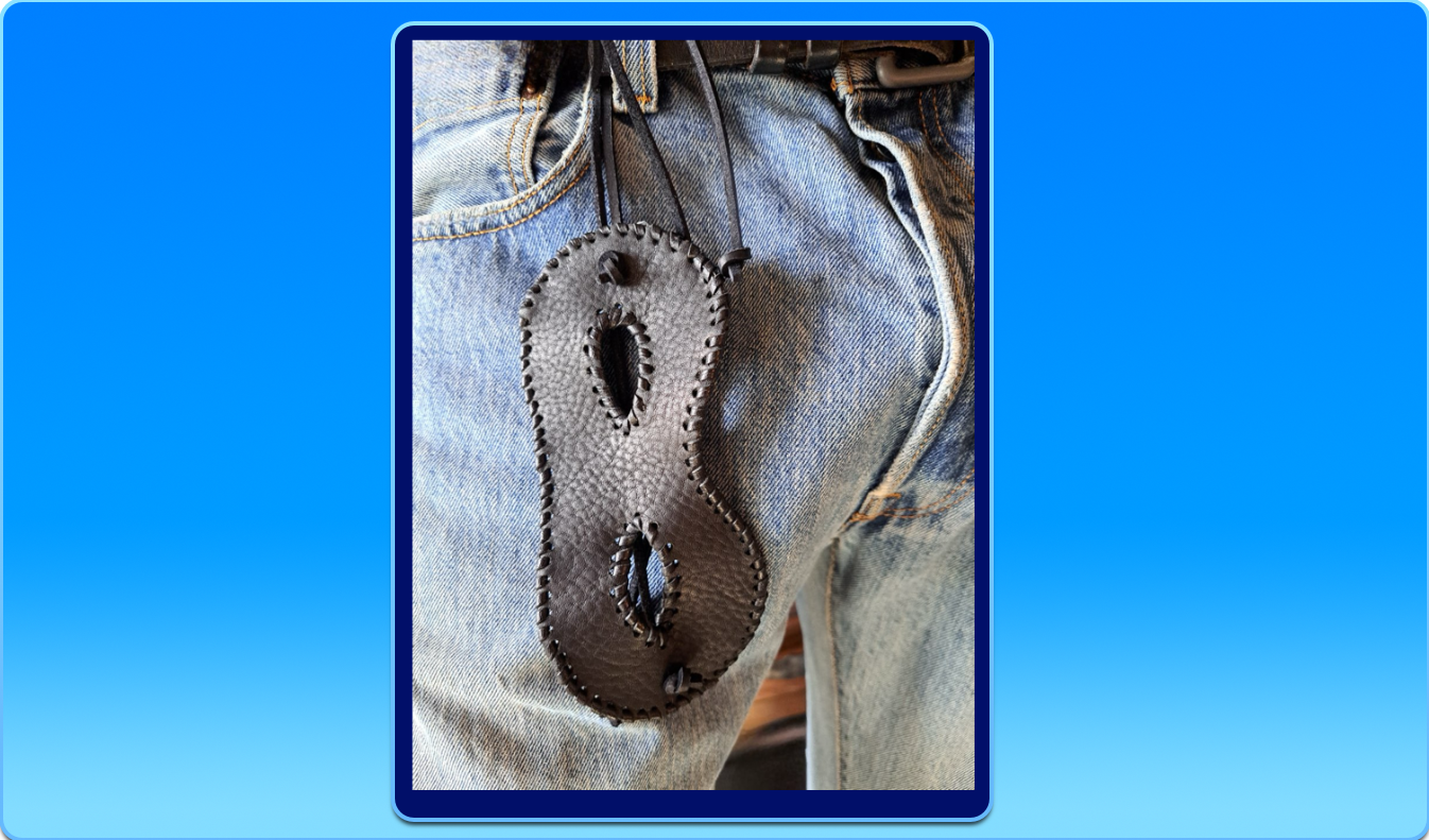 Hand Crafted Black Leather Mask 