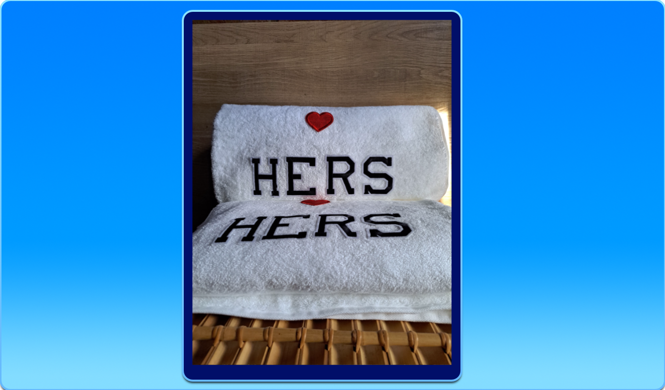 Hers and Hers 100% Egyptian Cotton Towels