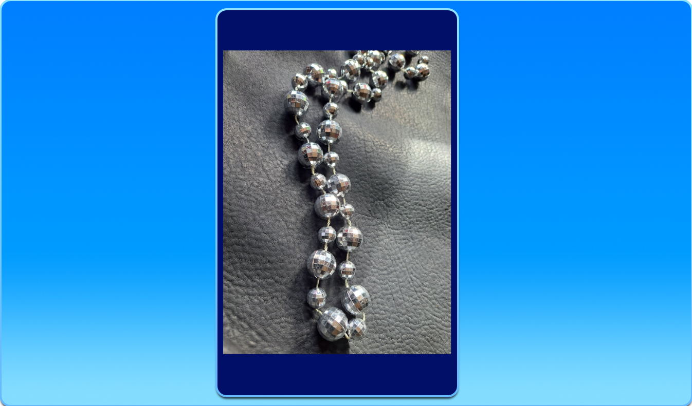 22 1/2" Long Disco Necklace