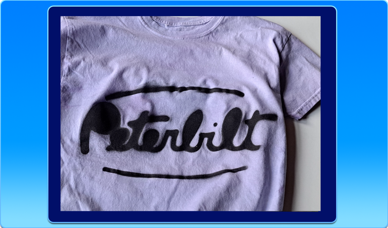 Hand-Dyed Peterbilt 100% Cotton T-Shirt