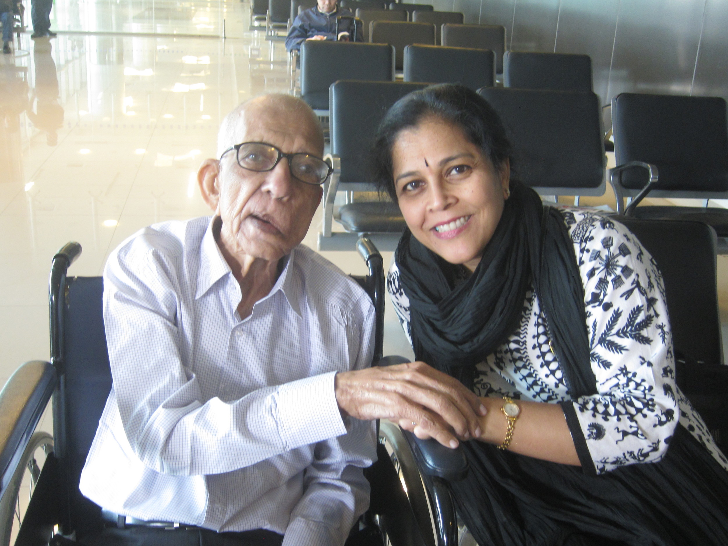 Kalpana with Daddykins. February 2, 2014.