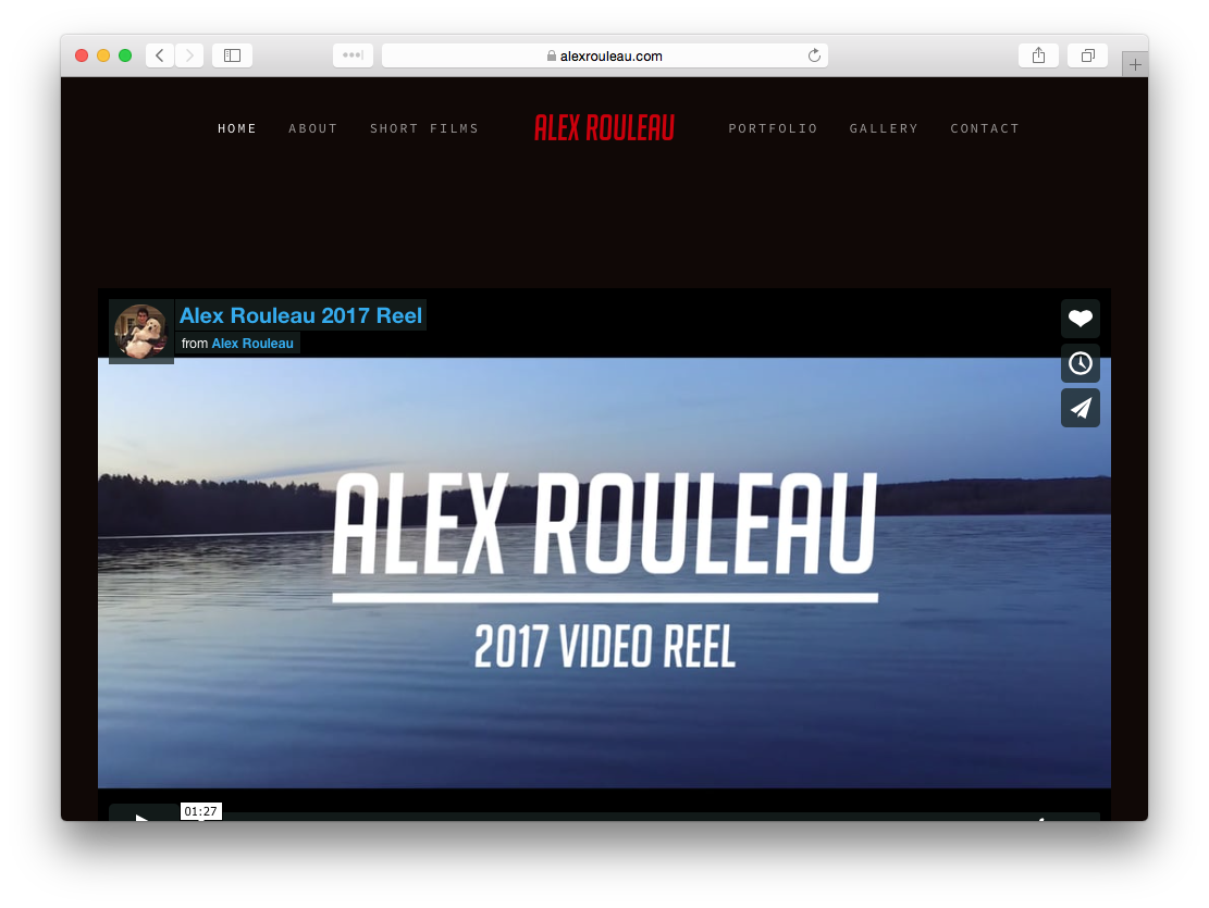 Alex Rouleau Portfolio Website