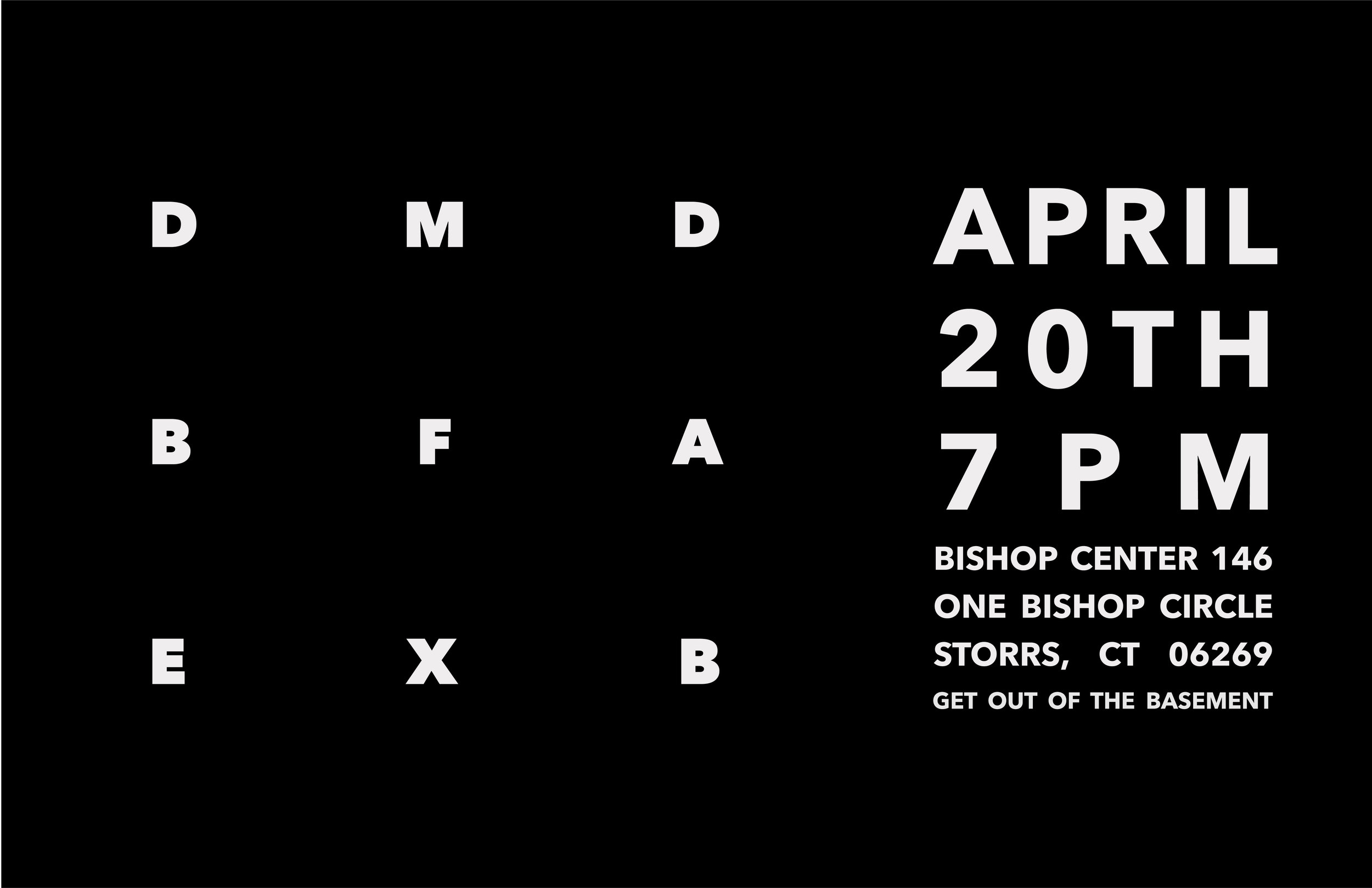 2017 DMD BFA Degree Exhibition Poster