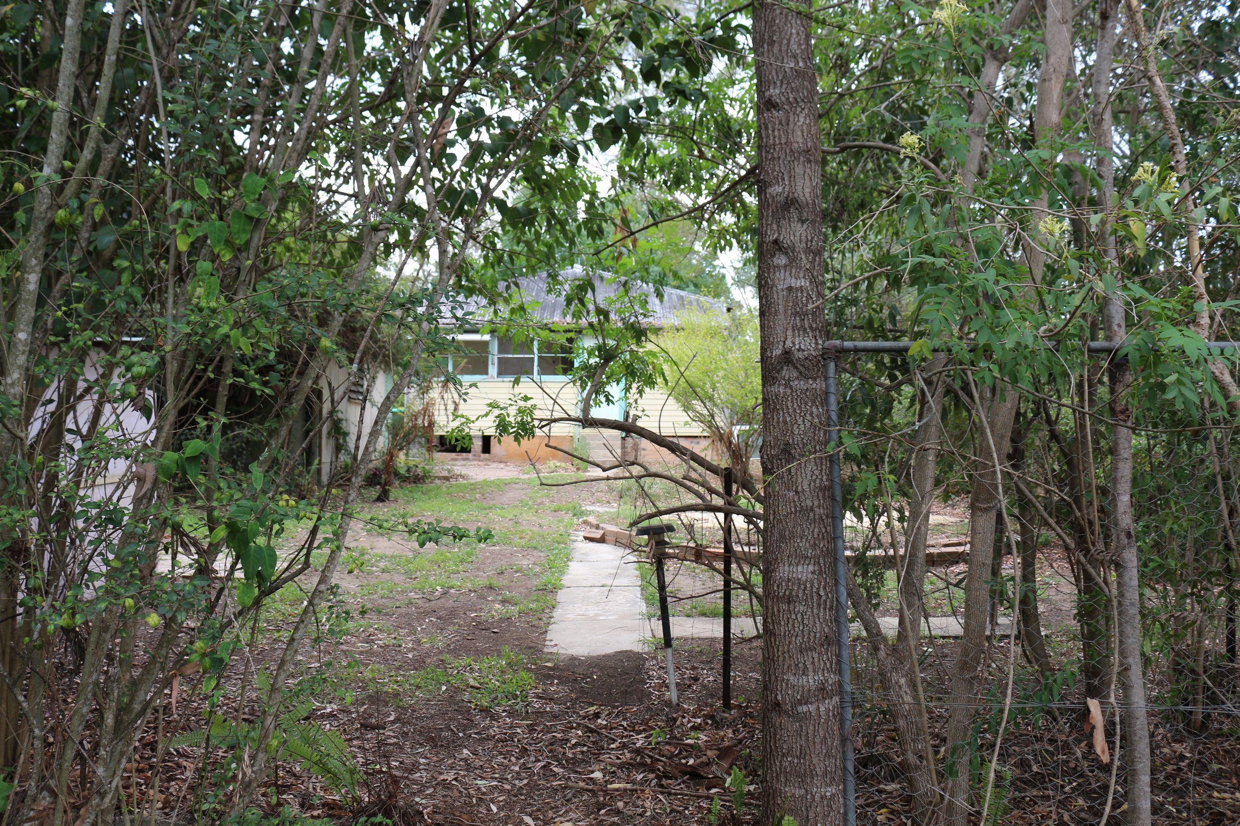 View of 'cottage' from rear yard. 