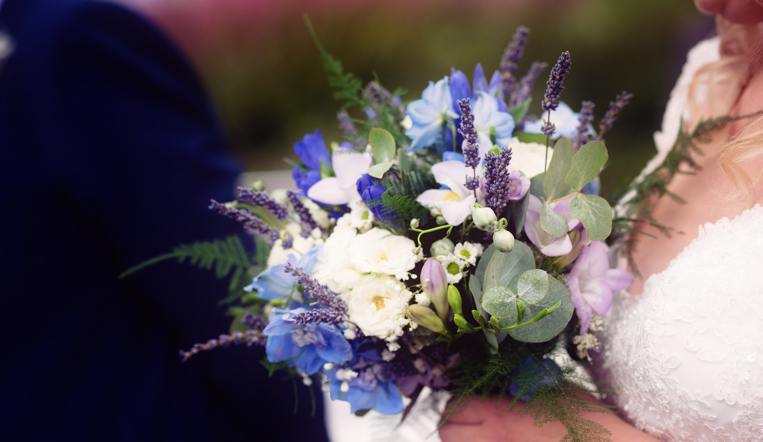 Brides beautiful flowers