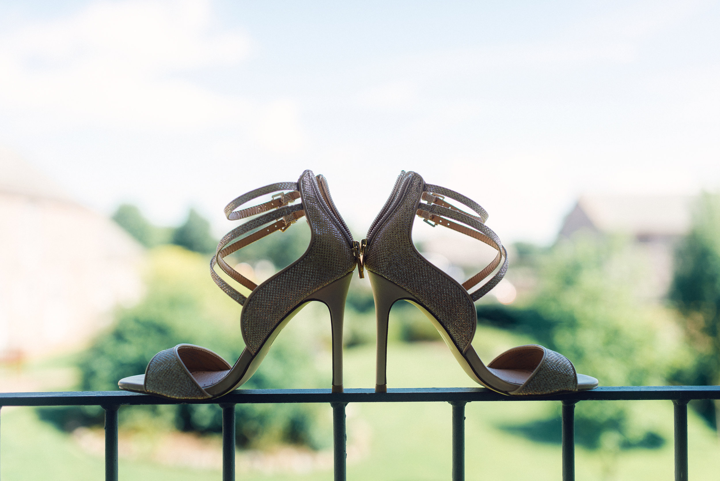 Brides shoes in the window