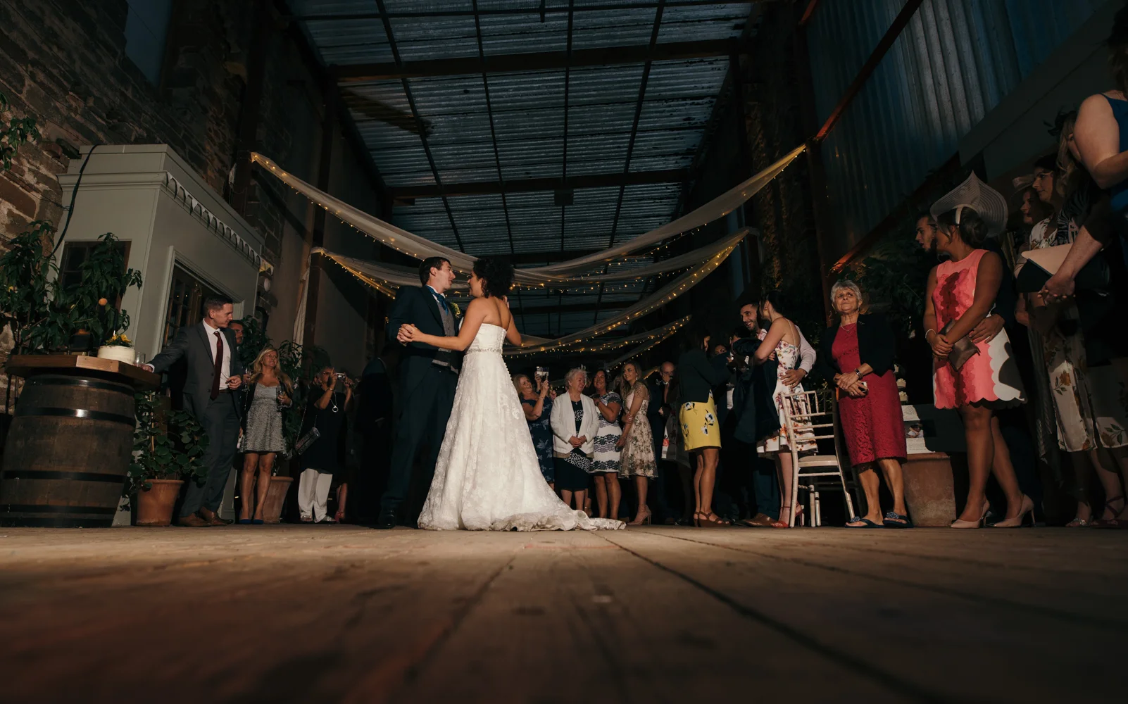Bride and groom first dance