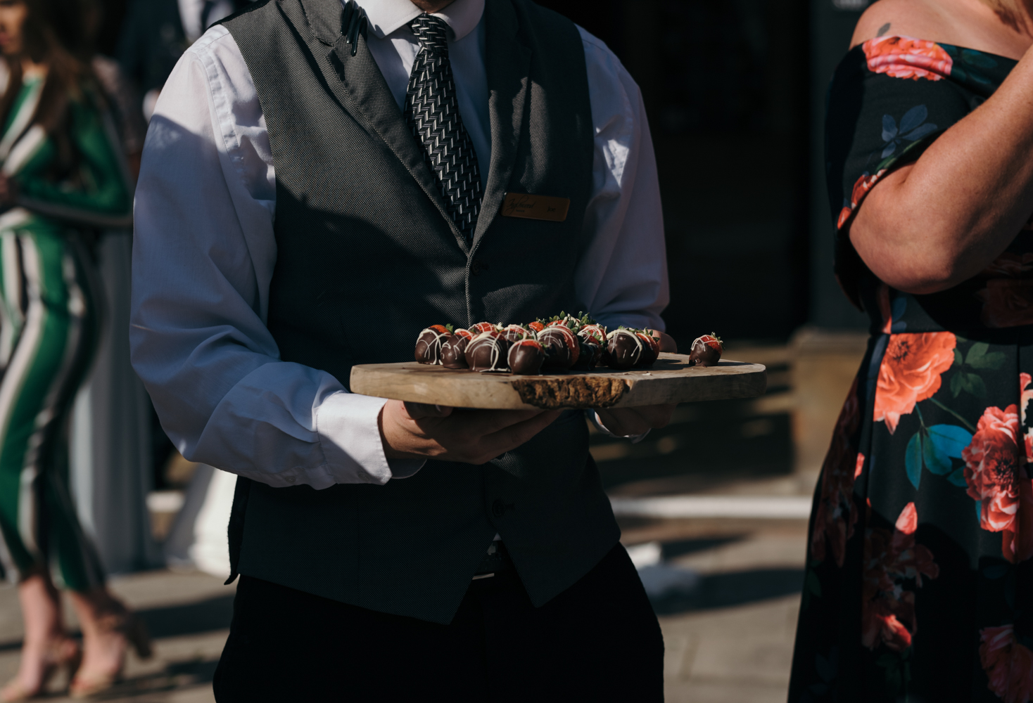 Tasty looking treats for the guests at the wedding venue
