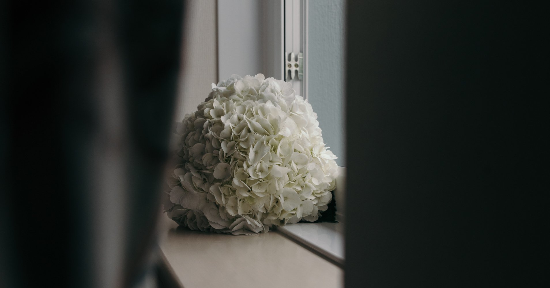 The Brides bouquet just after it was delivered by the florist.